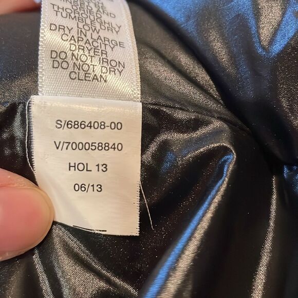 Banana Republic- Down Feather Full Button Black Cream Pattern Vest- Size XS - Picture 8 of 8